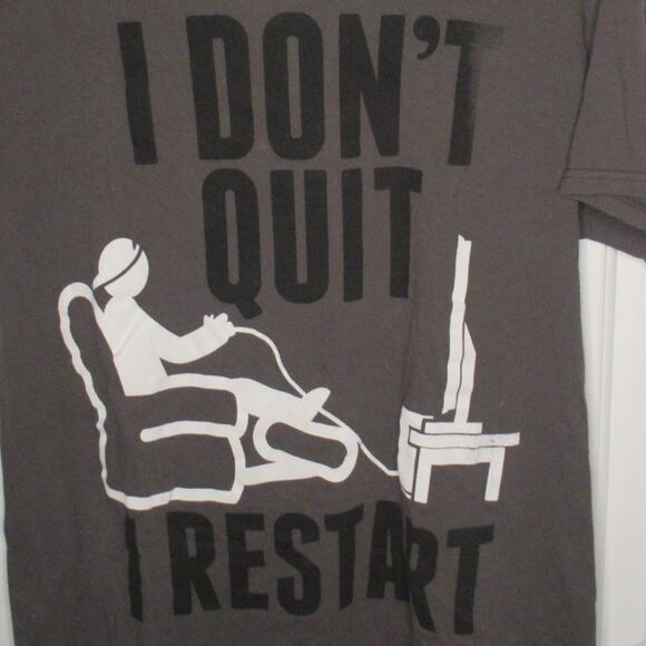 Men's Delta "I DON'T QUIT I RESTART" Tee - Picture 4 of 4